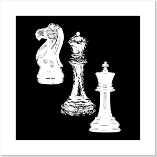 Chess pieces design Posters and Art